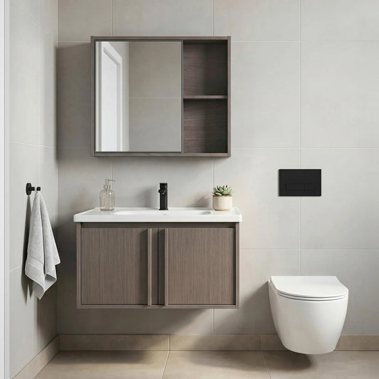 Set mobilier de baie cu lavoar Gama T25023 KJM 70CM  1