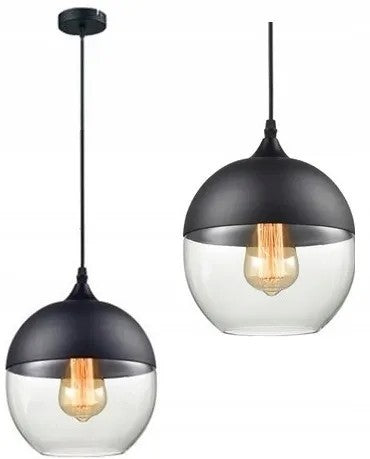 Lampa DE TAVAN SUSPENDABILA din sticla Zenit A Black  1