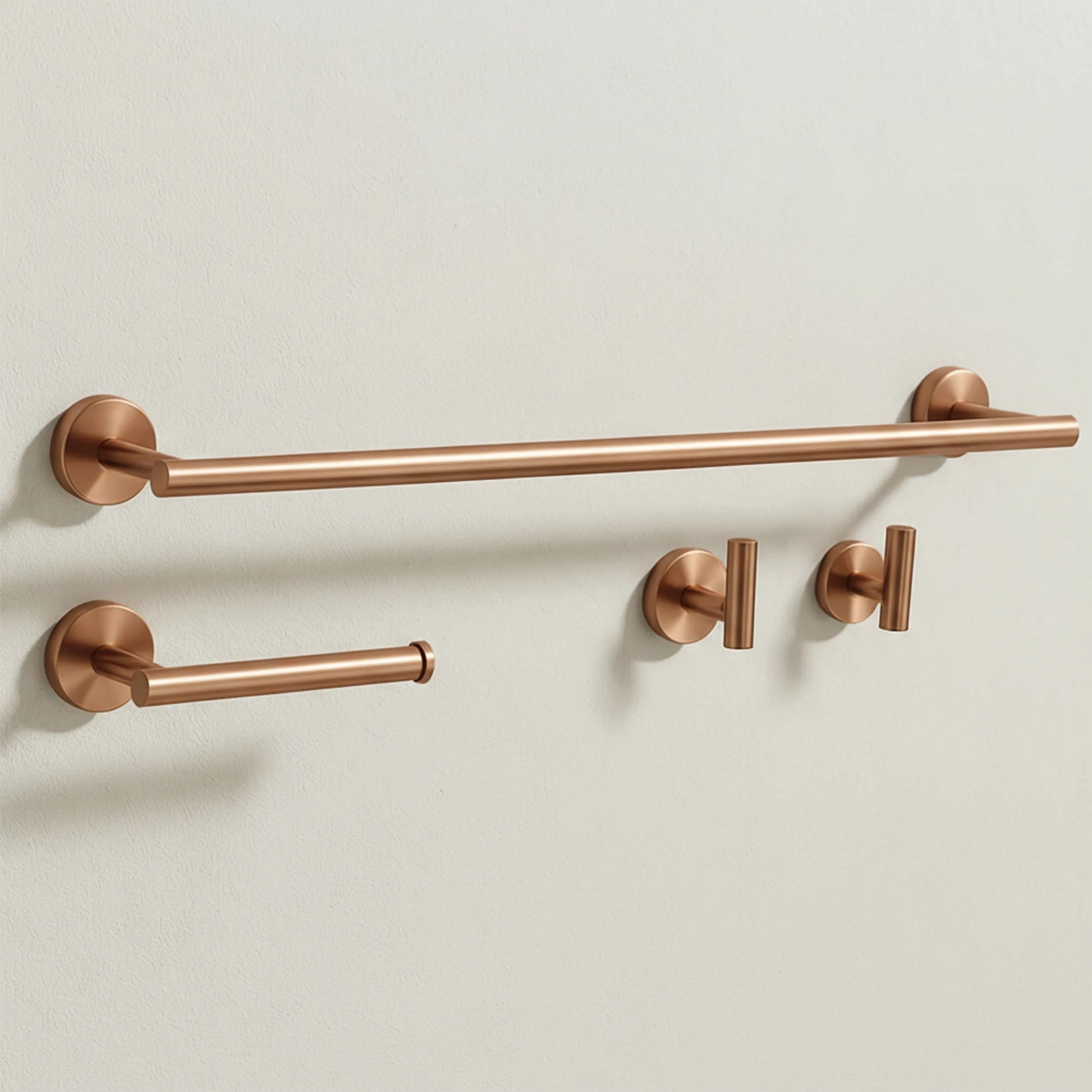 Set accesorii pentru baie  Ari Brush Copper 4 piese  1