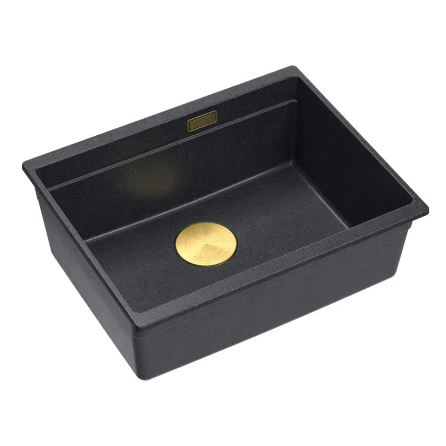 Chiuveta Din Granit Logan 100 Black Metallic Dop Cupru Periat 1