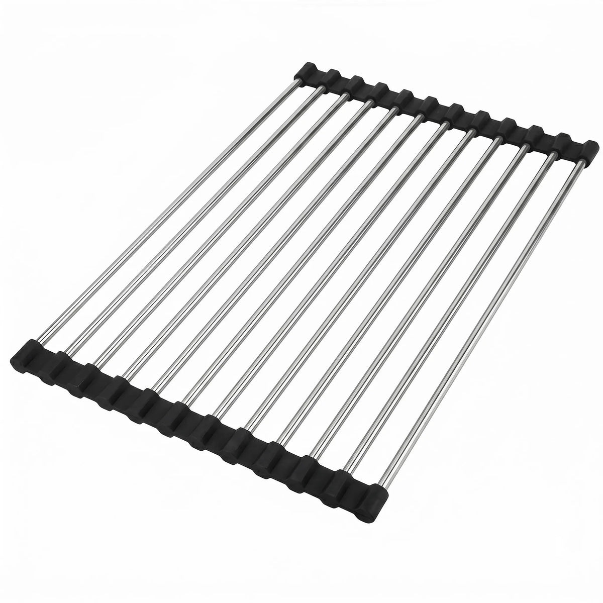Suport Rulabil Pentru Scurgerea Vaselor Pe Chiuvetă REA P12298 Black 1