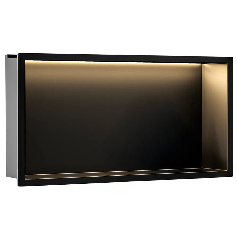 RAFT BAIE INCASTRAT PERETE LED 30x60 Black 1