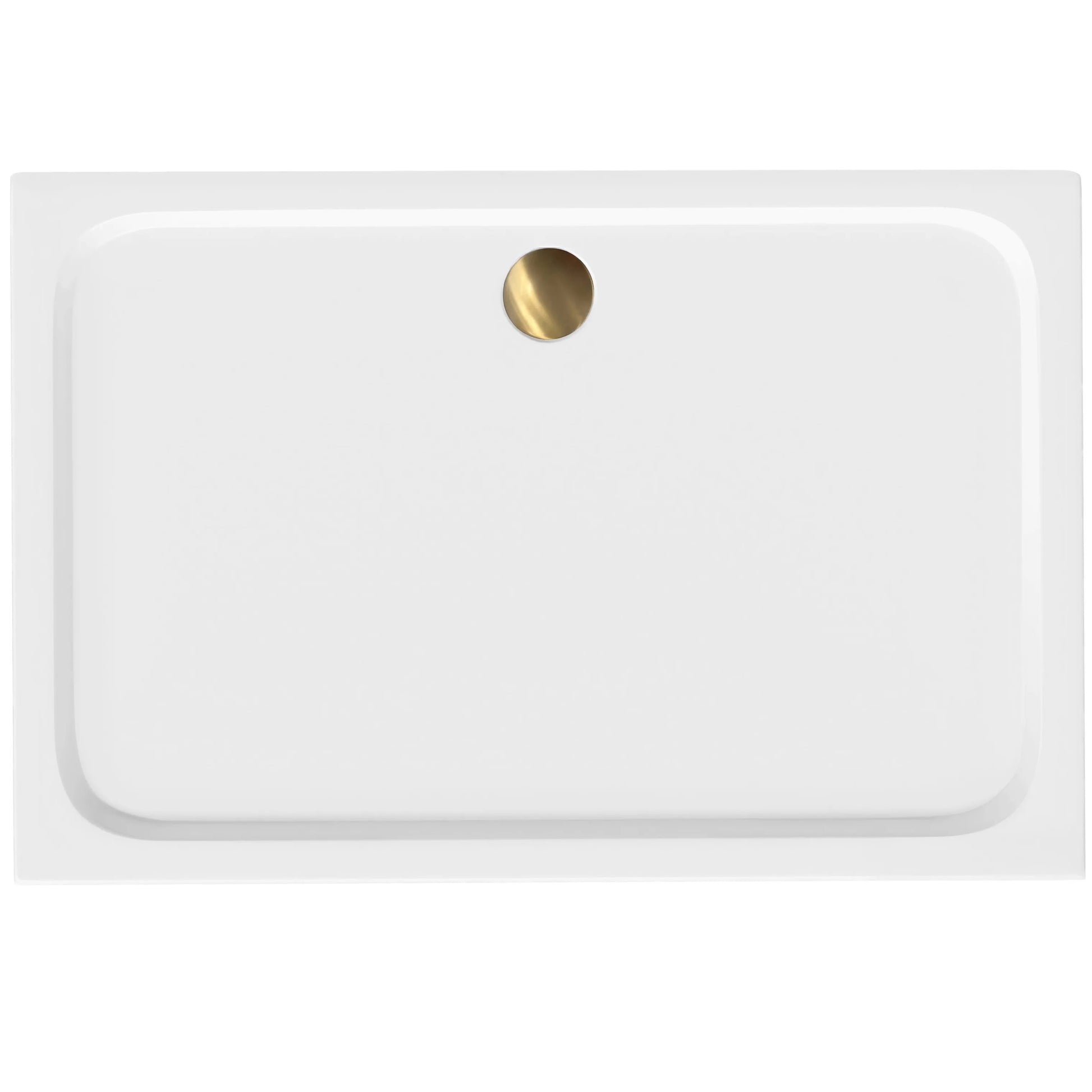 Cada Pentru Dus Din Acril Rea Belmond White 90x120 Brush Gold 1