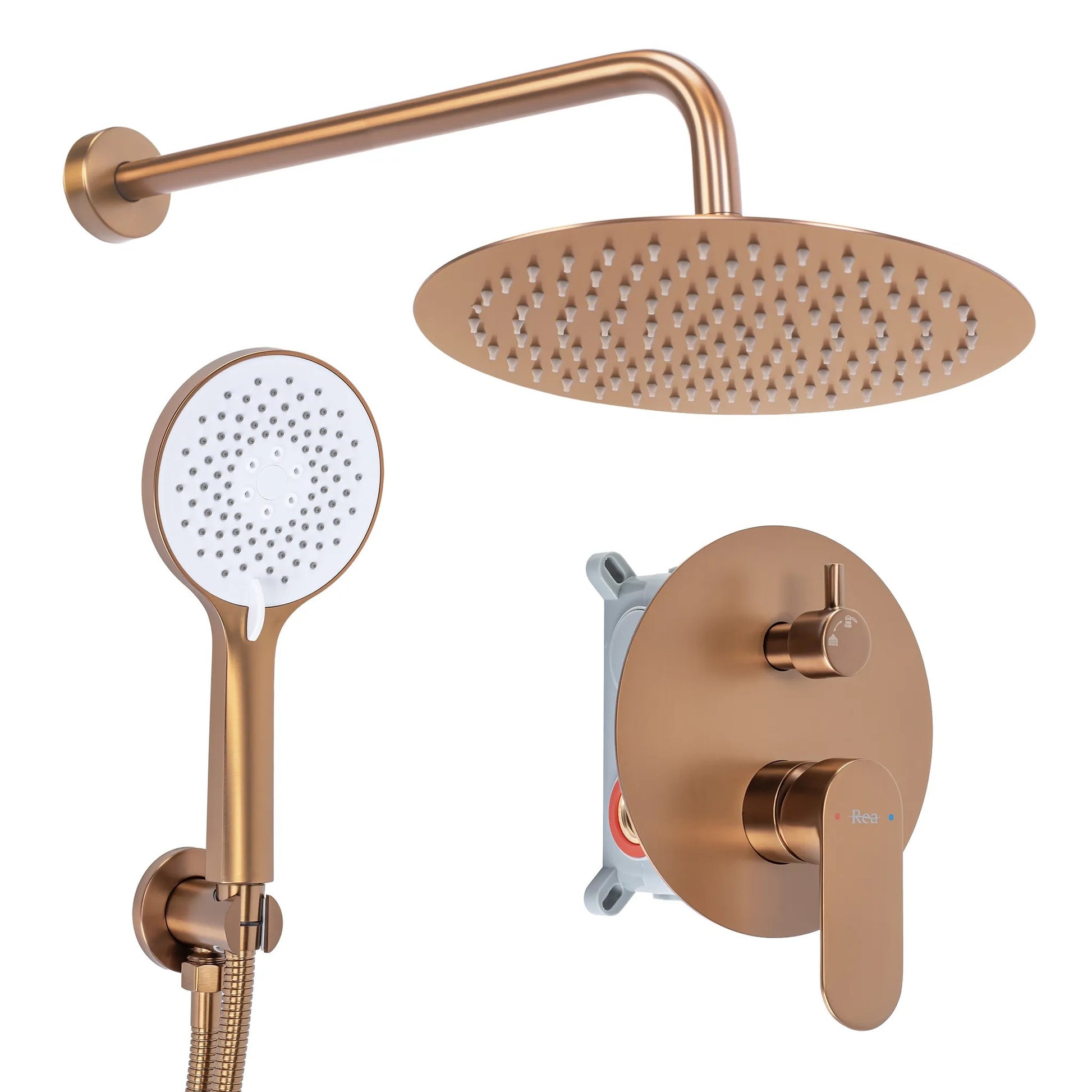 Set De Dus Incastrat Rea Drop Brush Copper + BOX 1