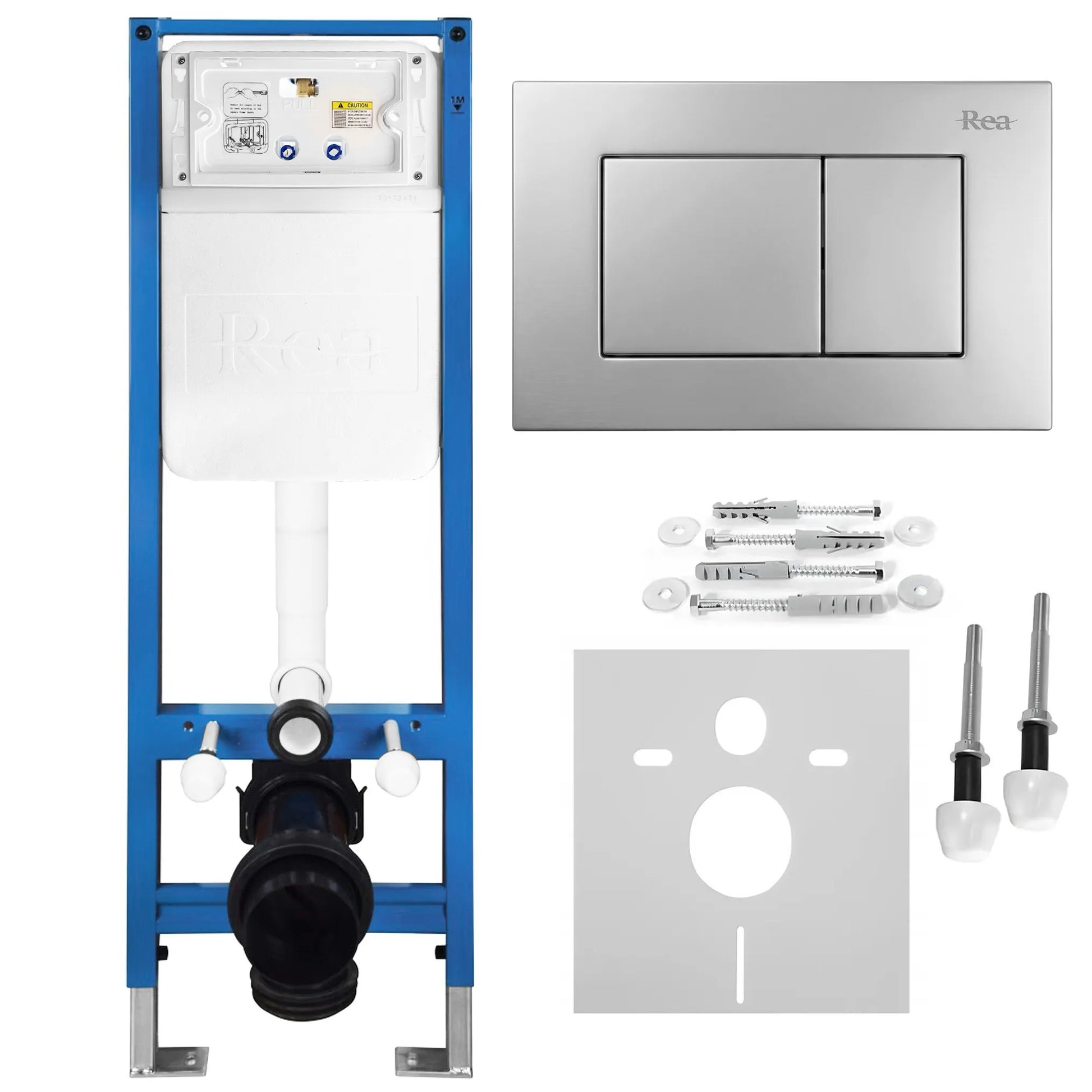 Set Cadru Îngropat Slim 024N Pentru WC Cu Buton J Satin 1