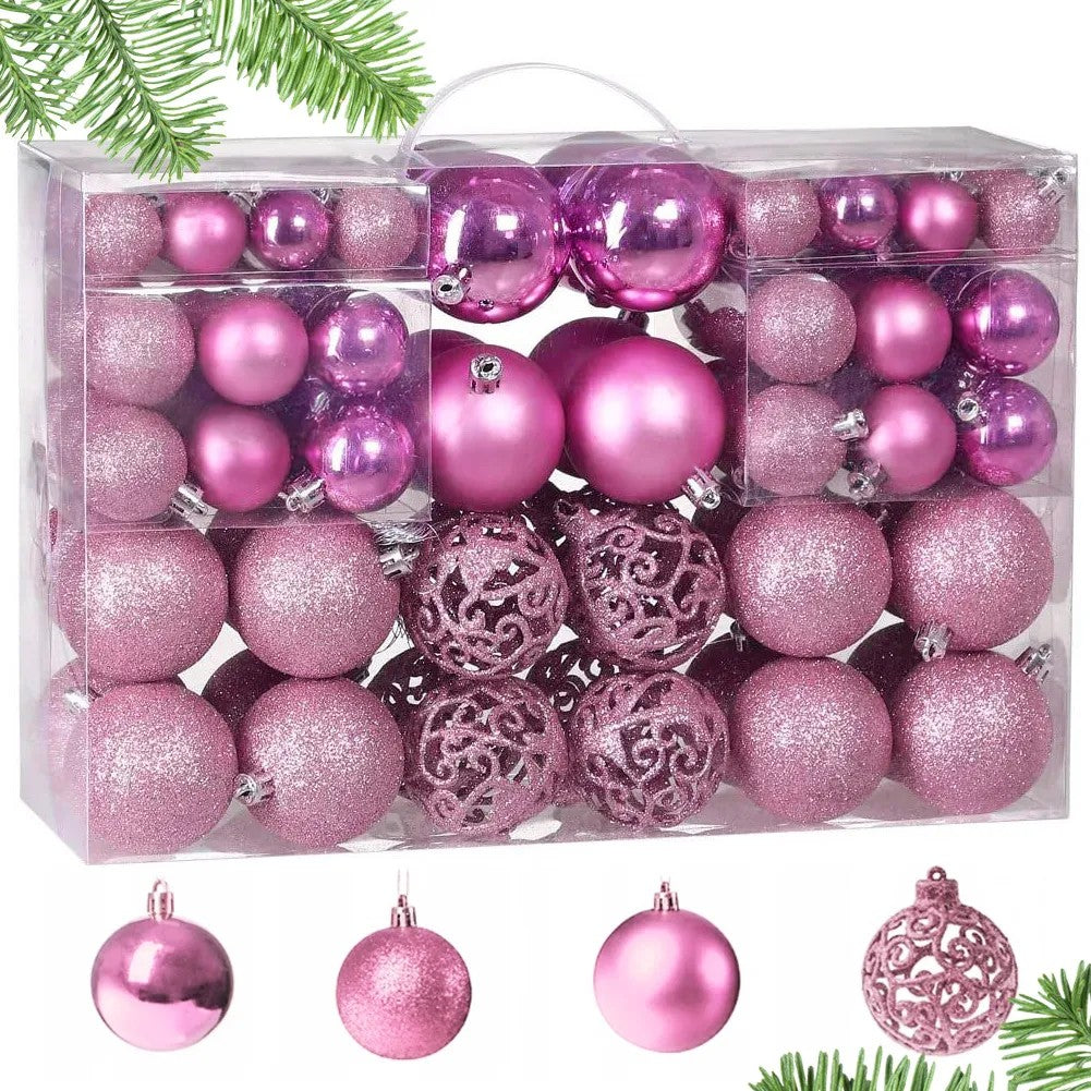 BOMBKI CHOINKOWE PINK 100SZT KL-21X03 1