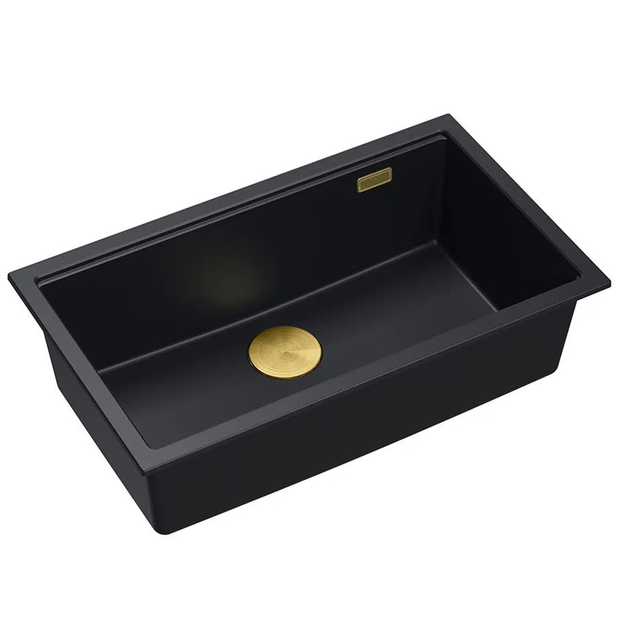 Chiuveta Din Granit Logan 110 Black Dop Negru 1