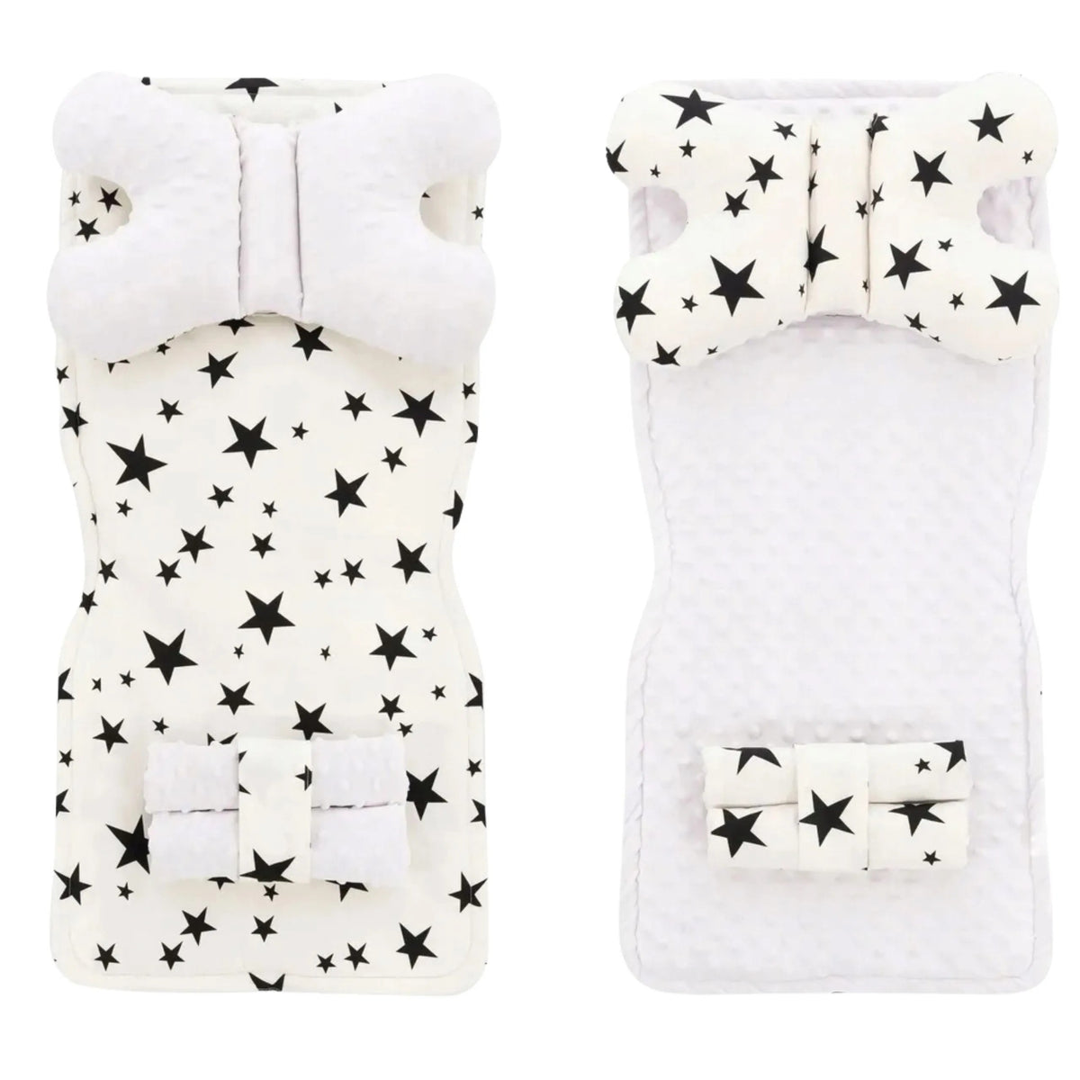 Set Pentru Carucior Cu Doua Fete 4in1 Alb/Black Star 1