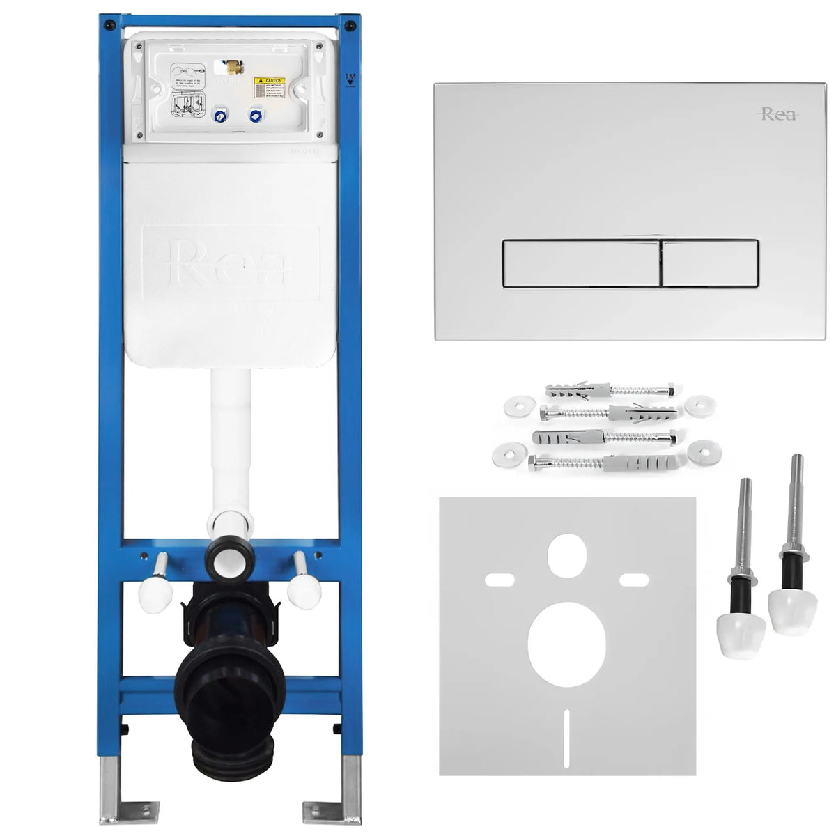 Set Cadru Îngropat Slim 024N Pentru WC Cu Buton HD Chrome 1