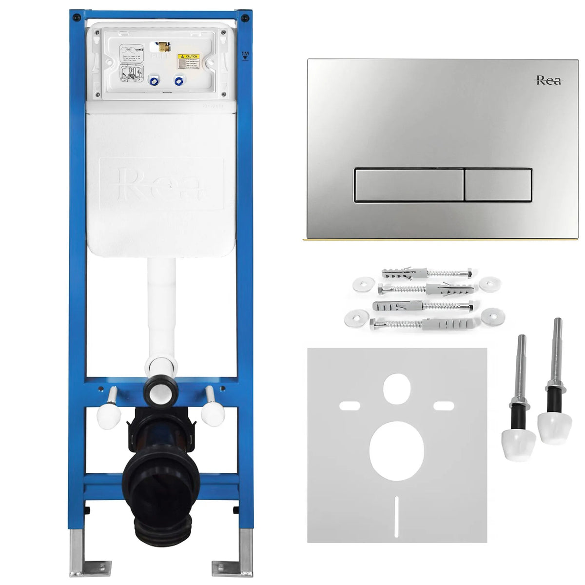 Set Cadru Îngropat Slim 024N Pentru WC Cu Buton HD Satin 1