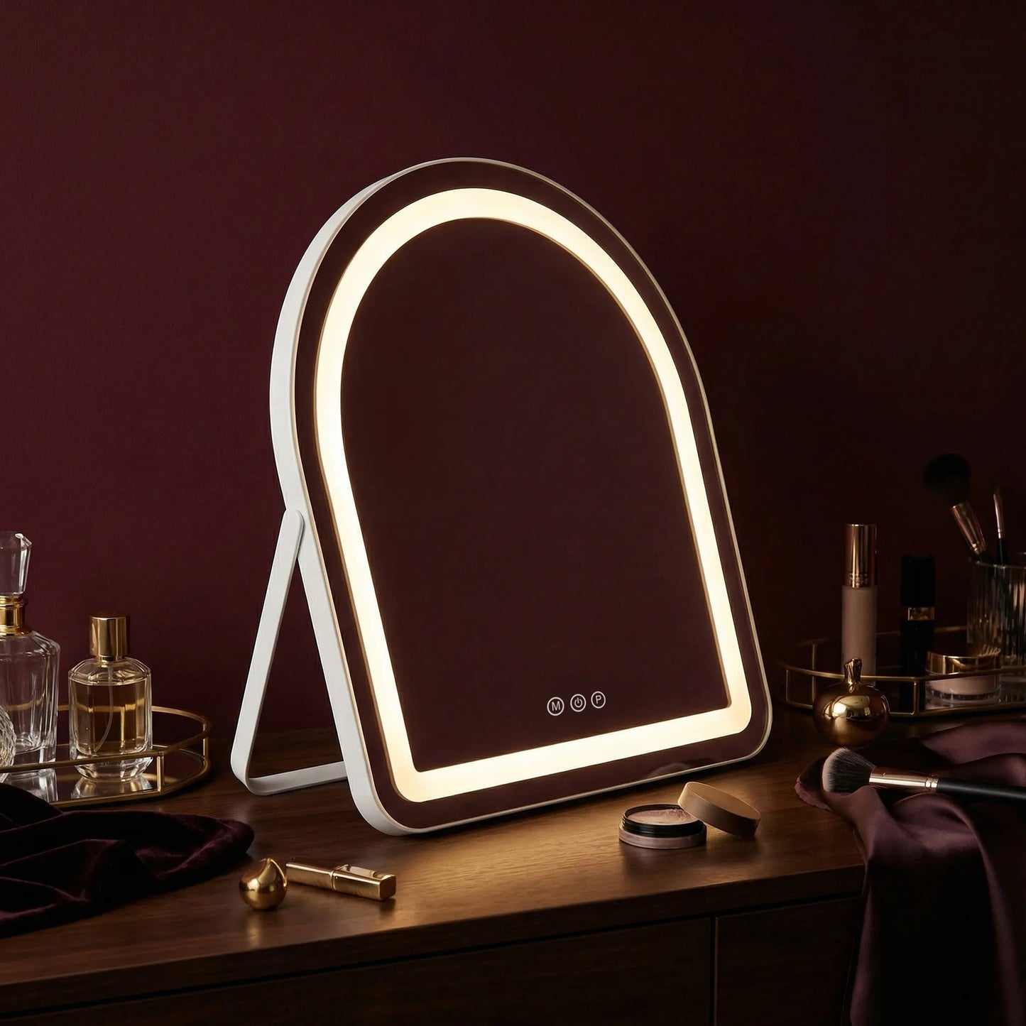 Oglindă LED GLAM White 40x45cm  1