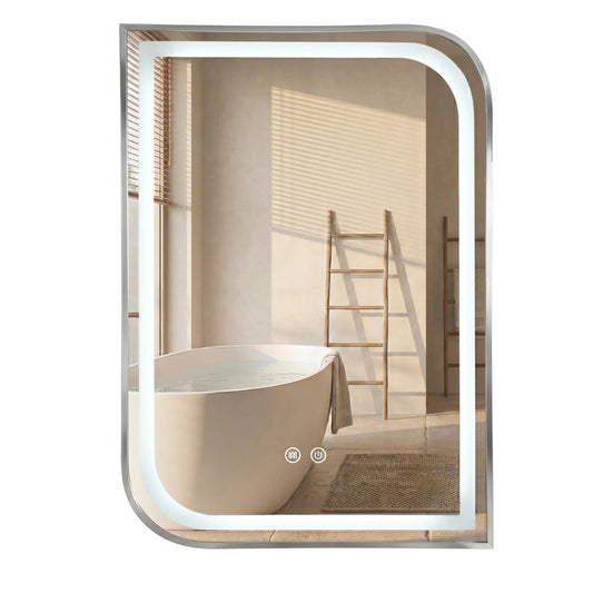 Oglindă LED ZONE 70x50 BRUSH NICKEL  1