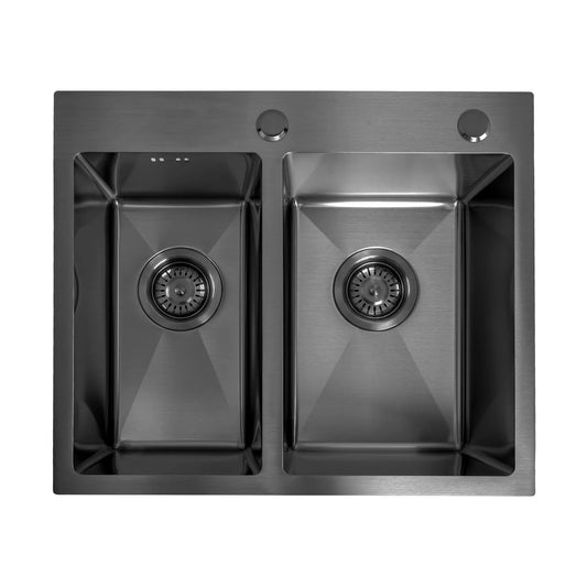 Chiuvetă inox Toby Black fără robinet de bucătărie 1