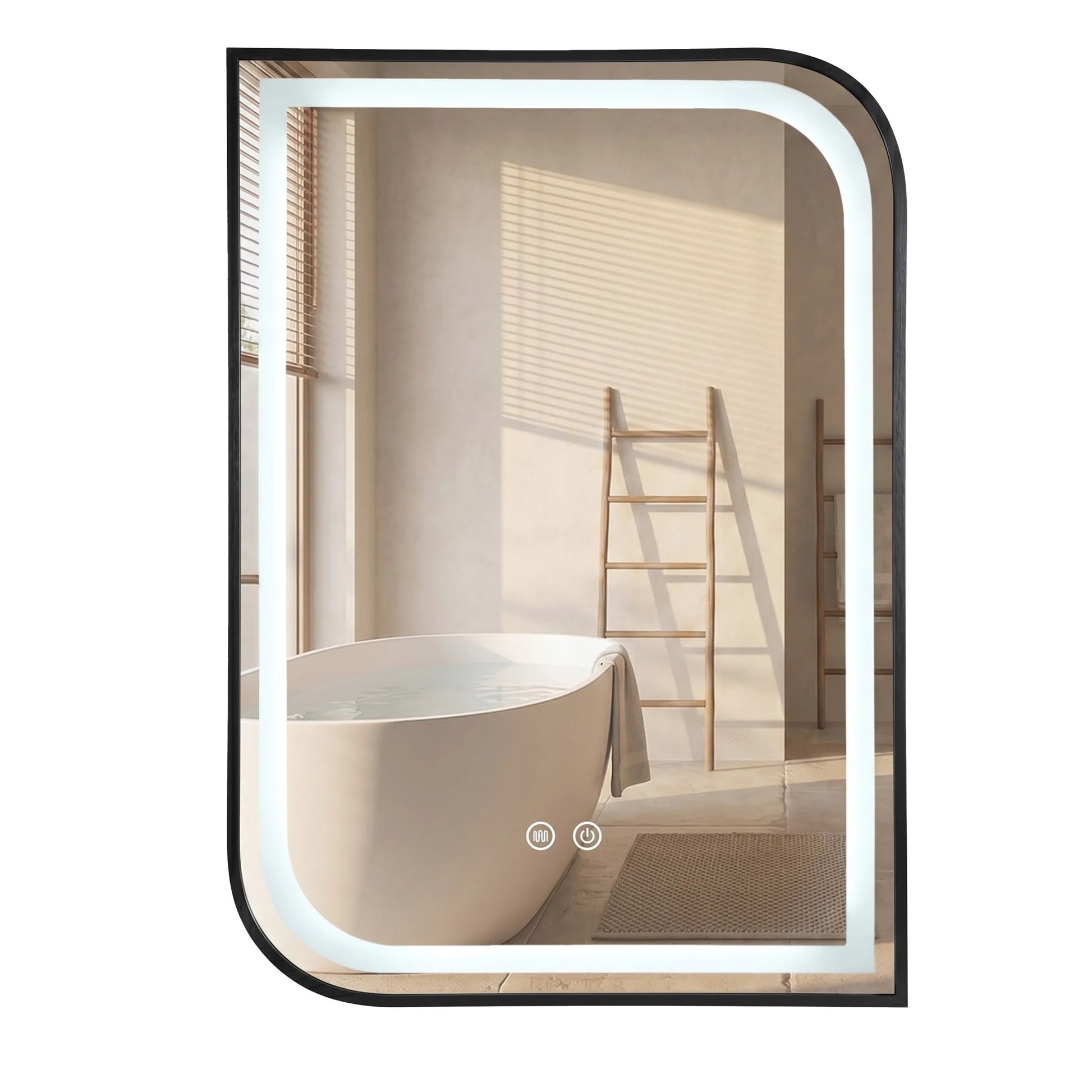 Oglindă LED ZONE 80X60 BLACK  1