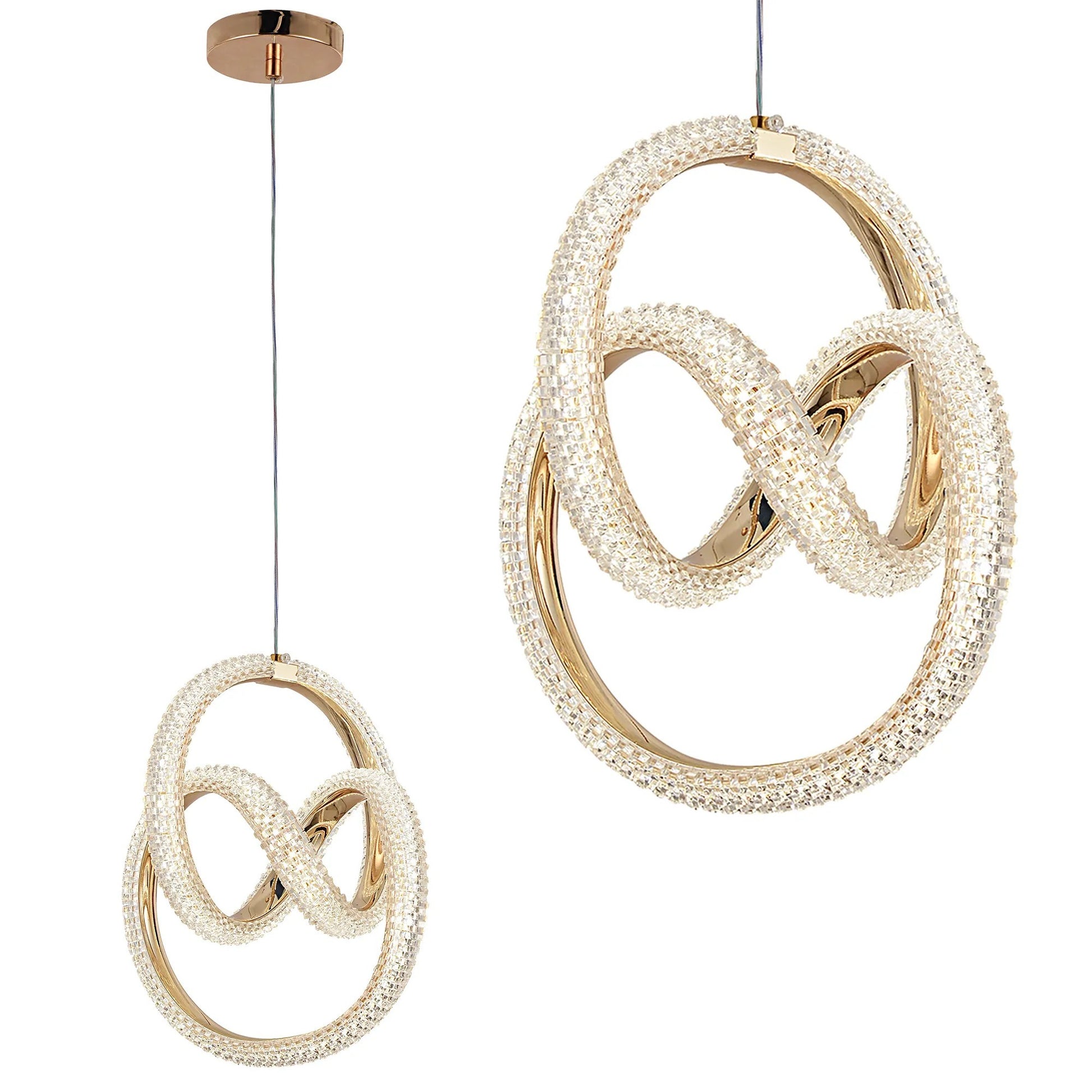 Lampă suspendată LED G068-CP Gold  1