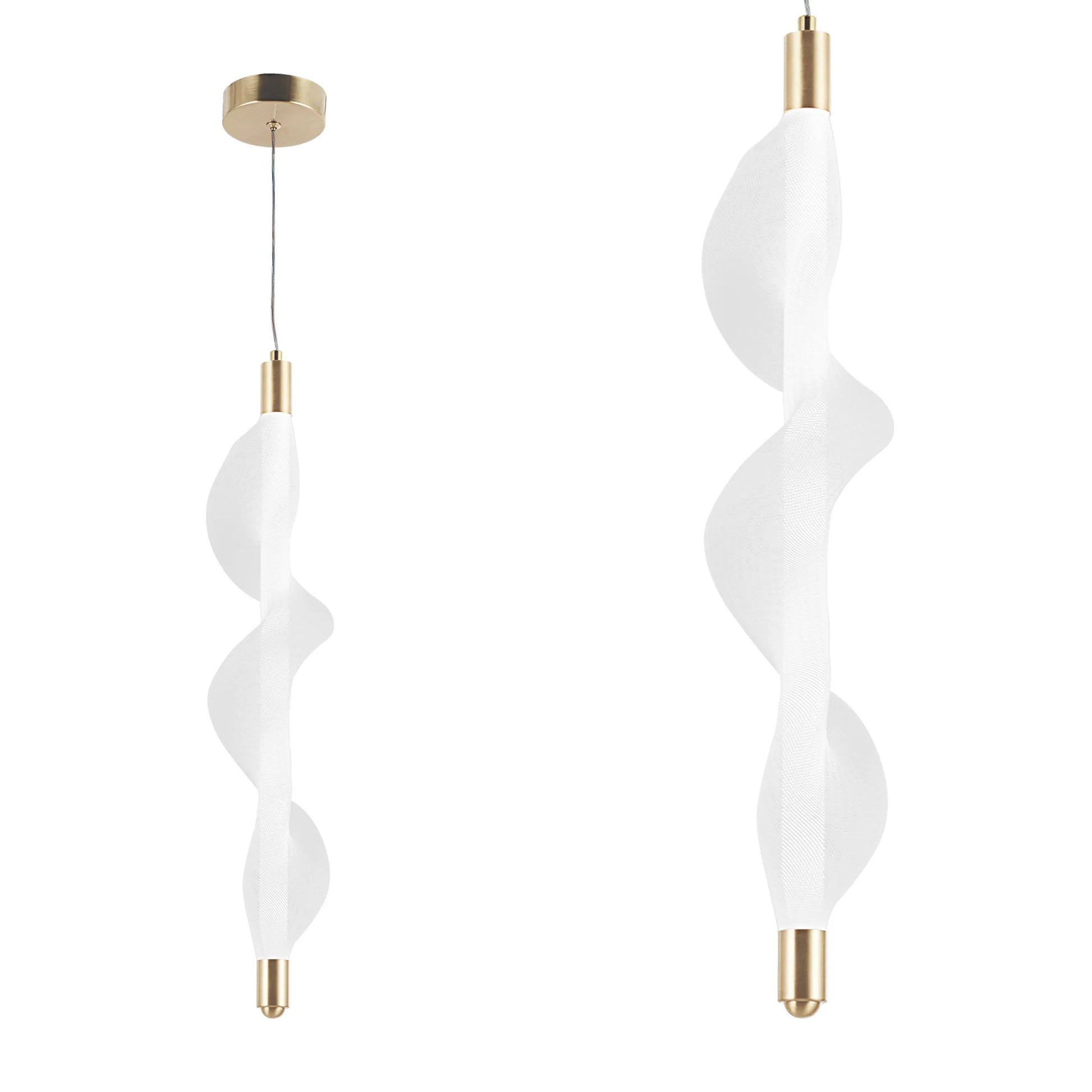 Lampa LED G008-1CP WHITE/GOLD  1