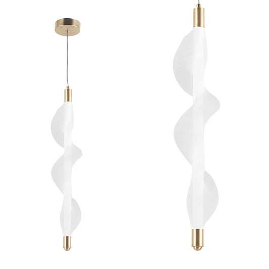 Lampa LED G008-1CP WHITE/GOLD  1