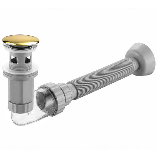 Sifon pentru lavoar REA Flow Gold  1