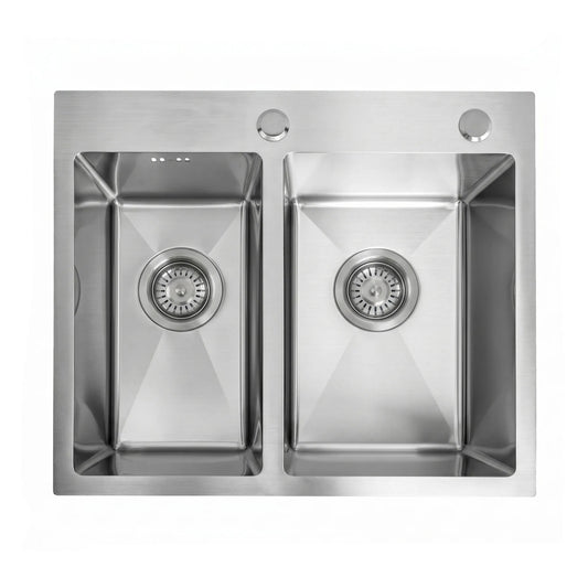 Chiuvetă inox Toby BRUSH STEEL fără robinet de bucătărie 1