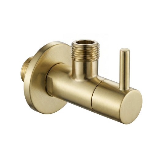Robinet colțar 1/2" x 3/8" Brush Gold  1