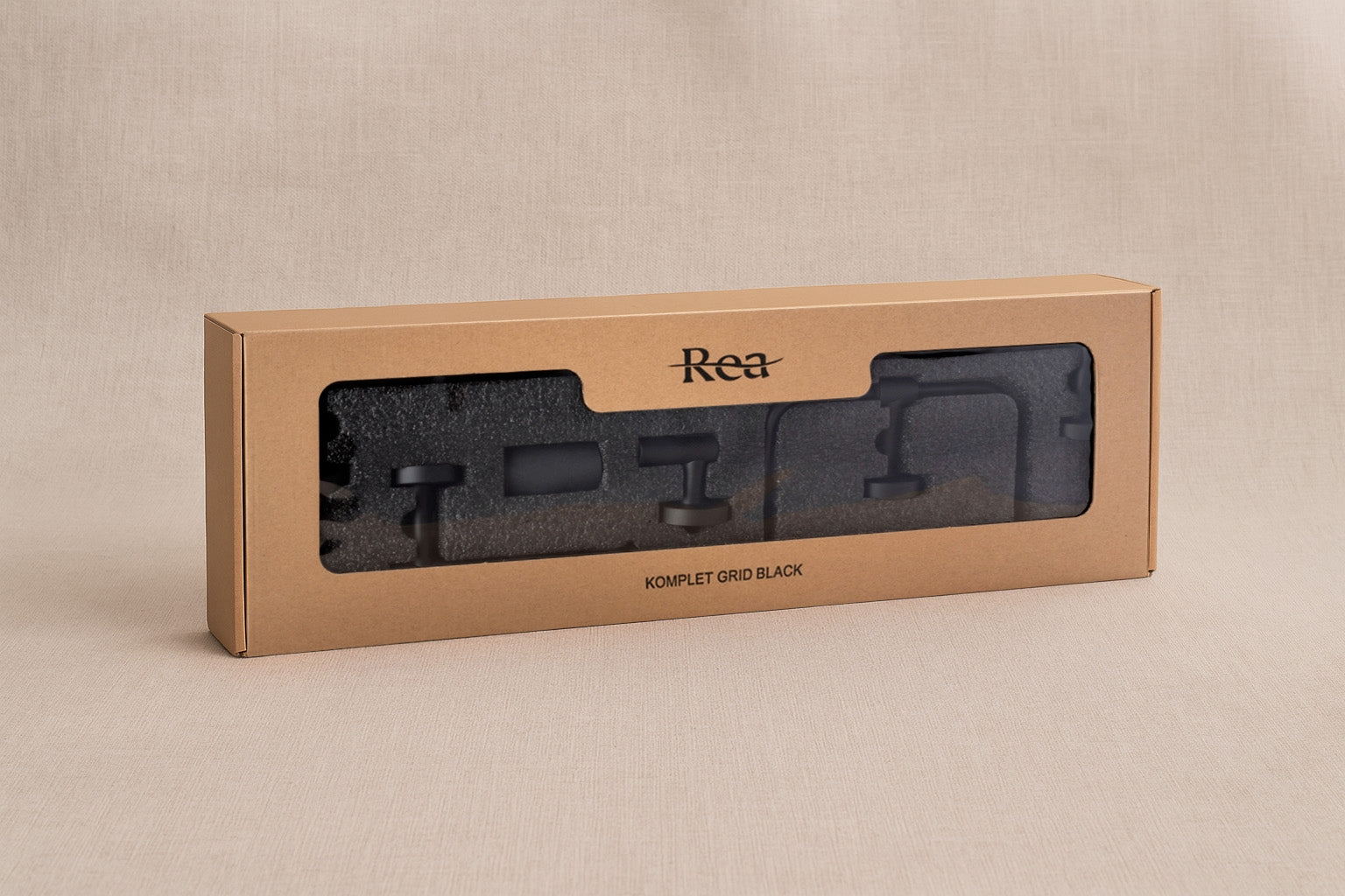 Set Accesorii Pentru Baie Grid Black 4 Piese  7
