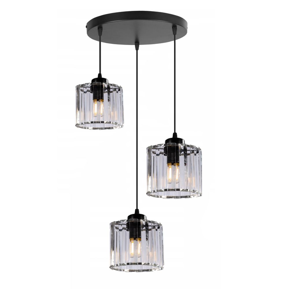 Lampă de tavan din imitatie cristal negru APP513-3CPR  2
