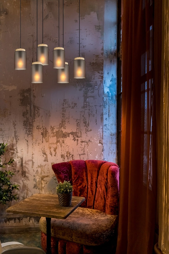 Lampă Suspendată APP1813-6CP Frosted Grey  5