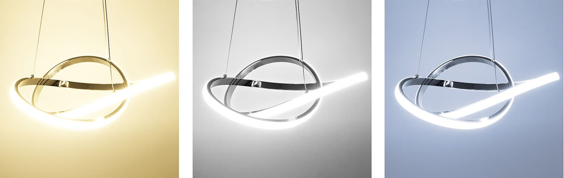 Lampă de tavan Inel suspendat LED modern + telecomandă APP389-CP Chrome  6