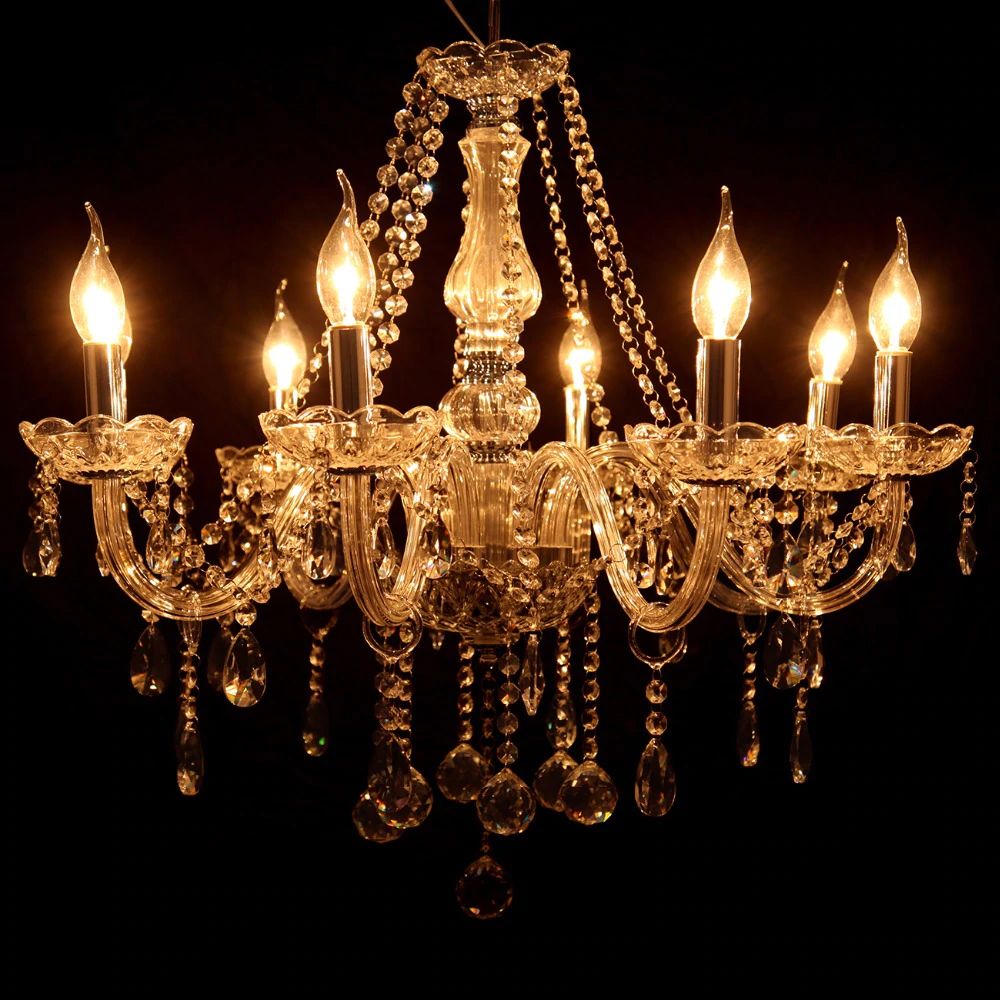 Candelabru cu lampă de cristal 300 750  8