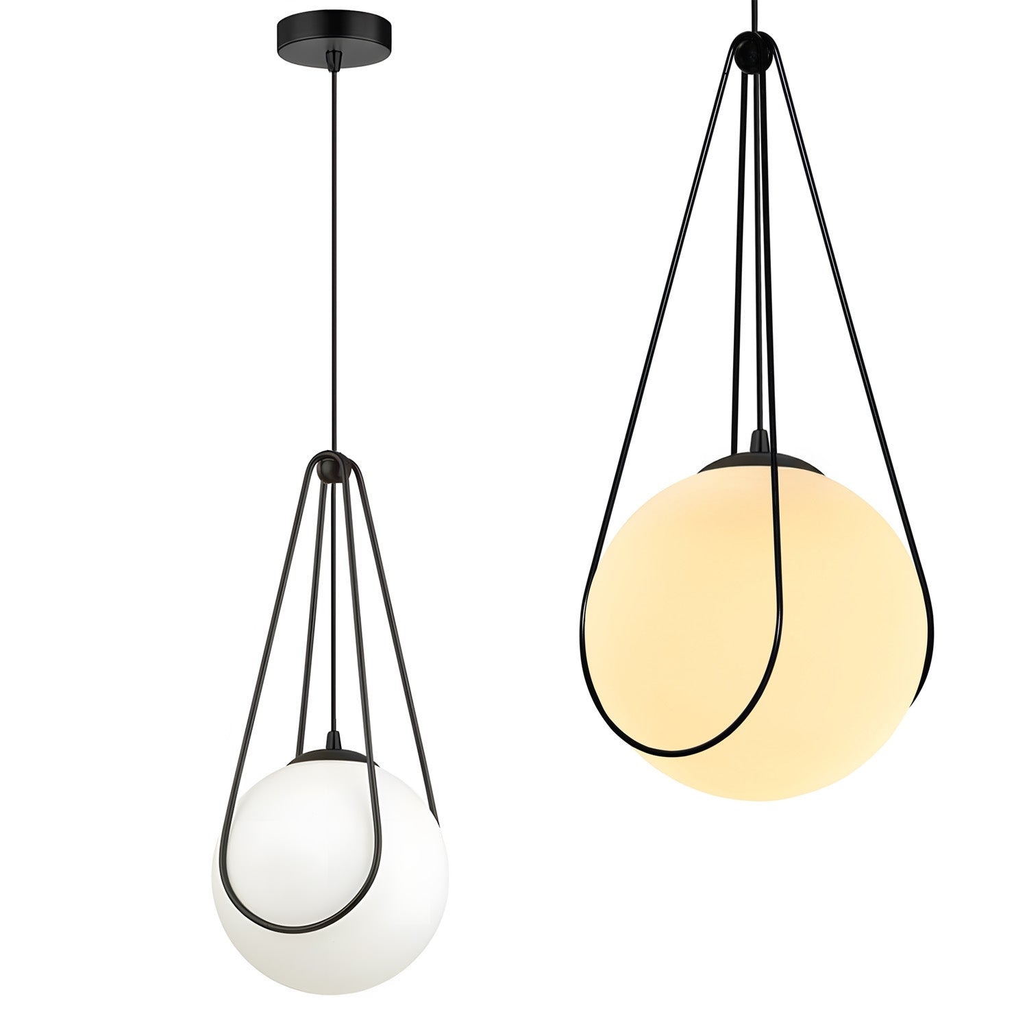 Lampă Suspendată APP1792-1CP 20cm Black  1