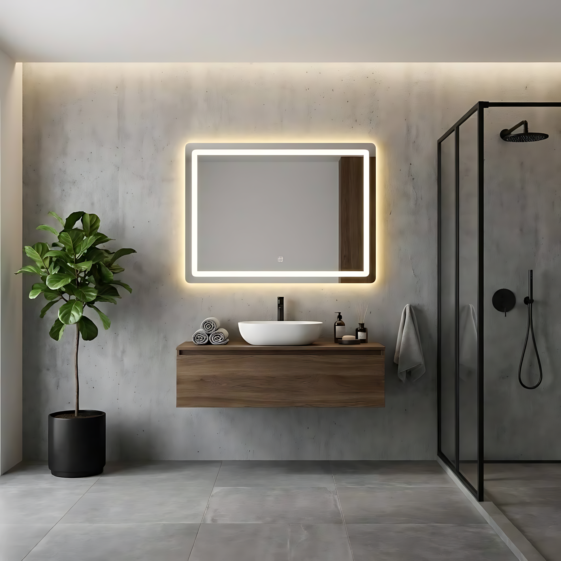 Oglindă LED 80x60cm P10407  2