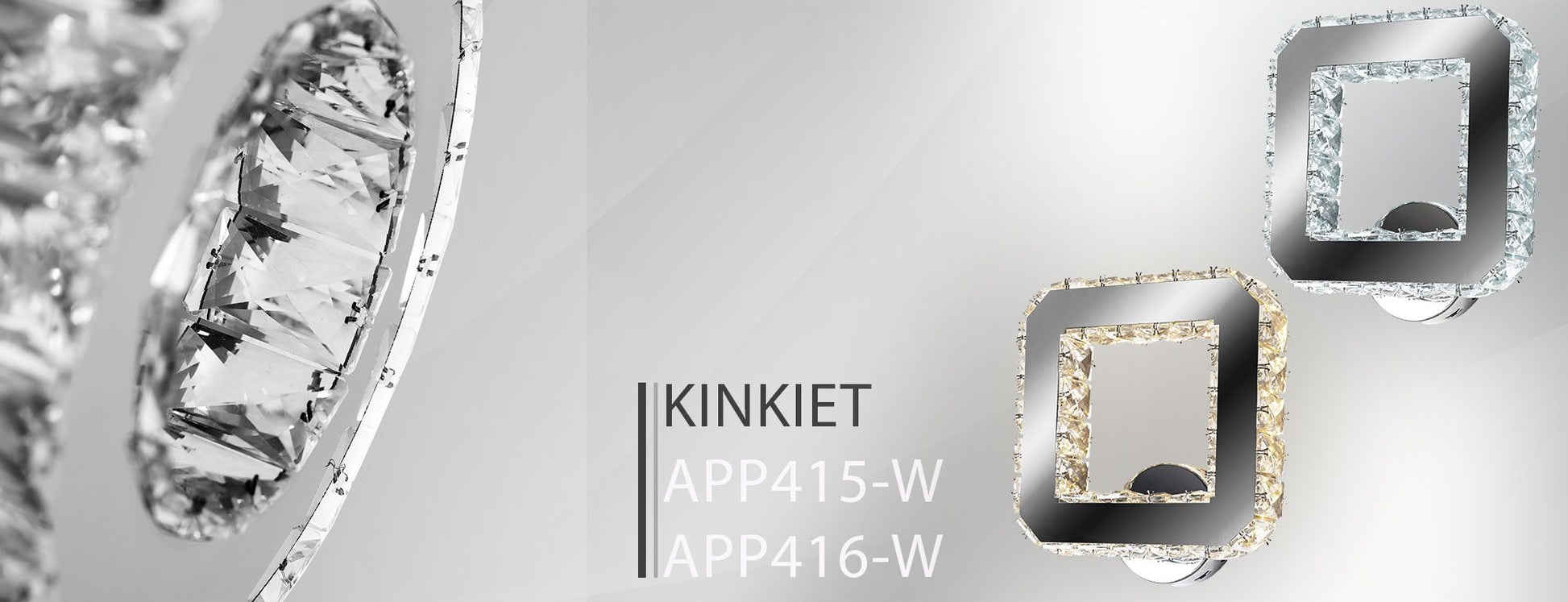 Aplica de perete cu cristale LED APP415-W APP416-W Alb cald 3000K 7