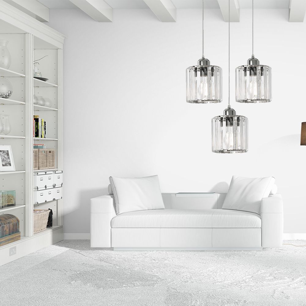 Lampă de tavan cristal argintiu APP510-3CPR  8