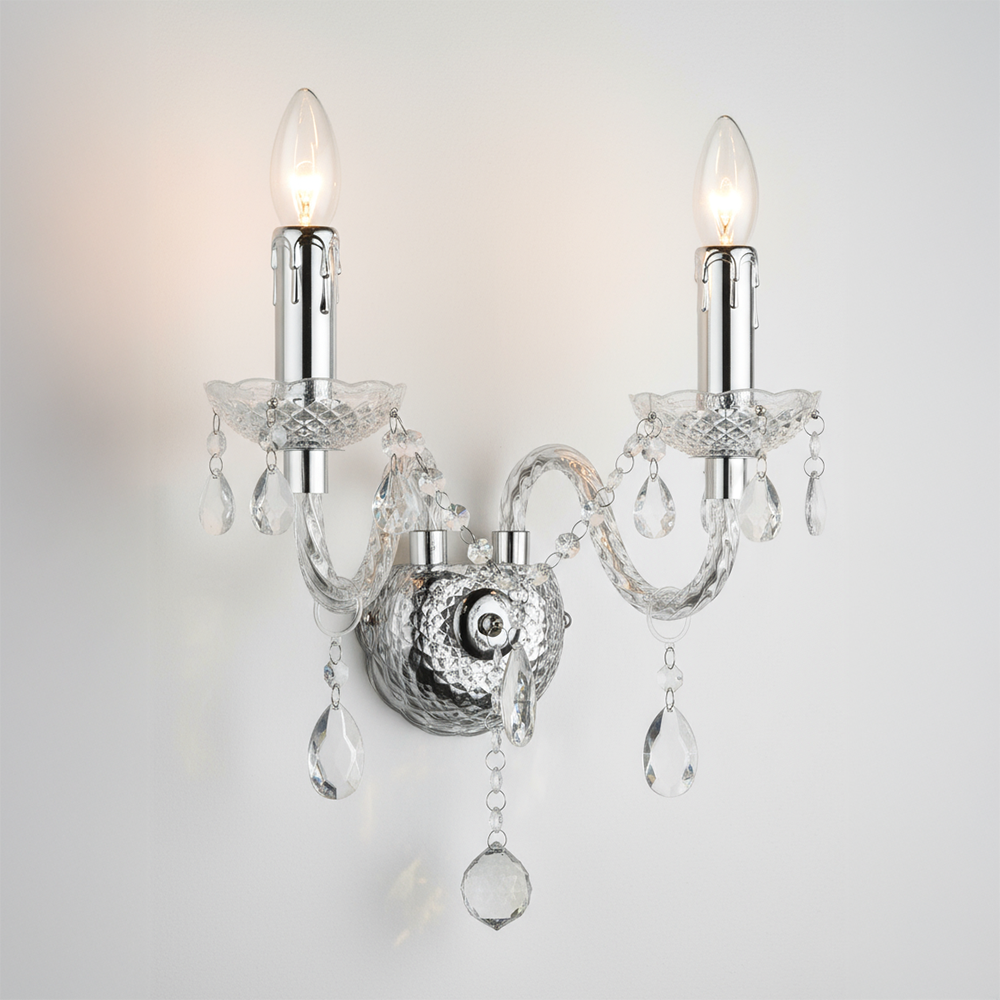 Lampa De Perete Ebt017-2w Transparent  2
