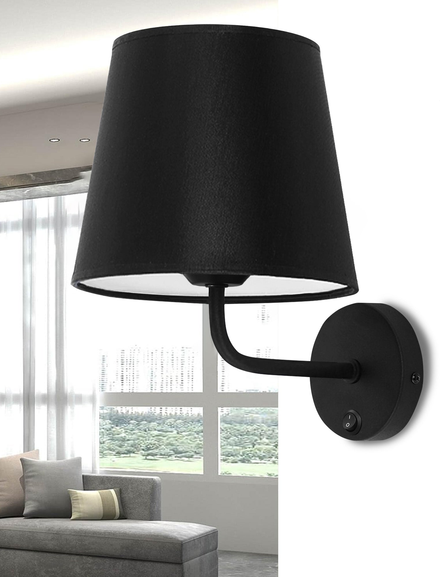 Lampa De Perete APP1612-1W Black  3
