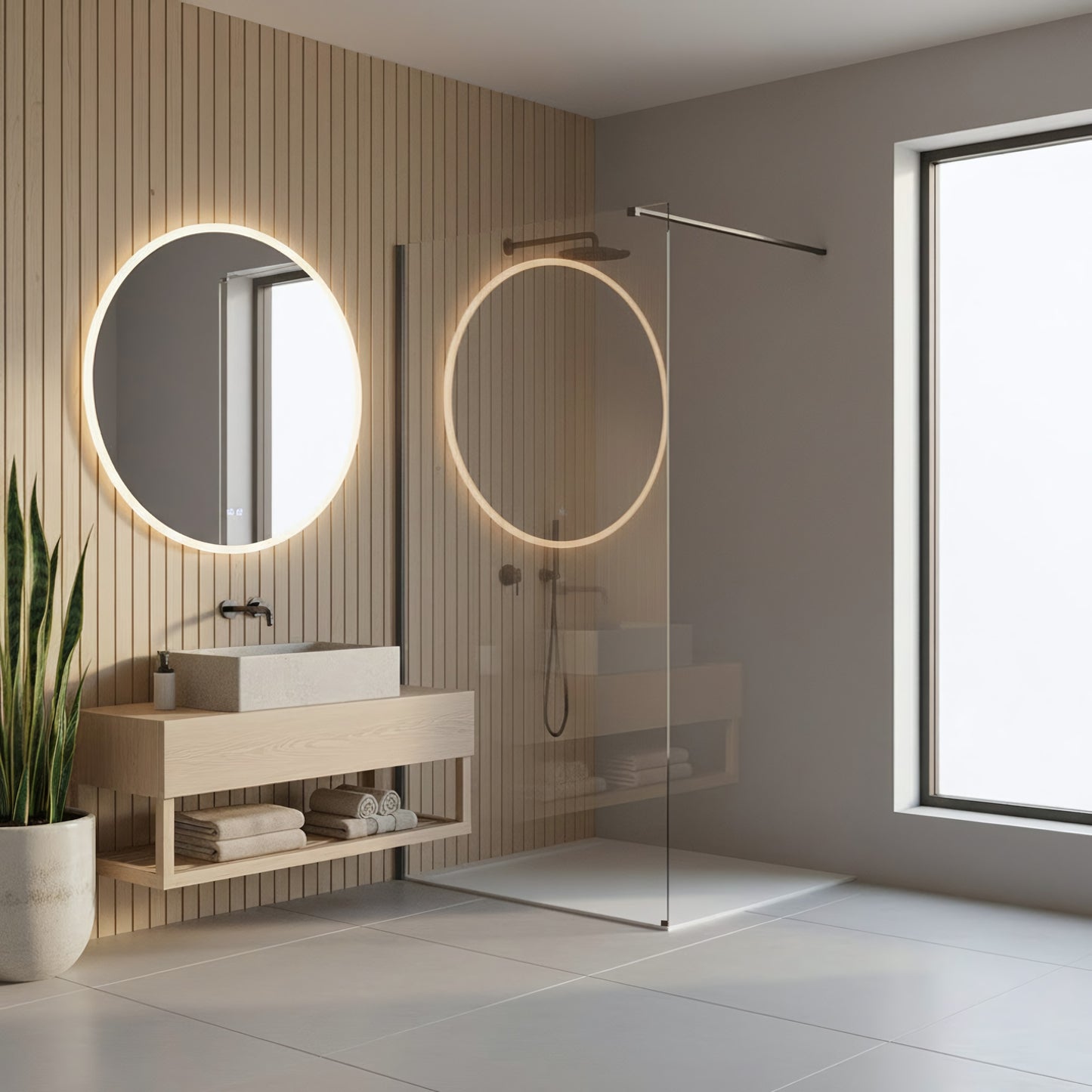 Paravan de dus Rea Flexi Transparent / Titan 70  2