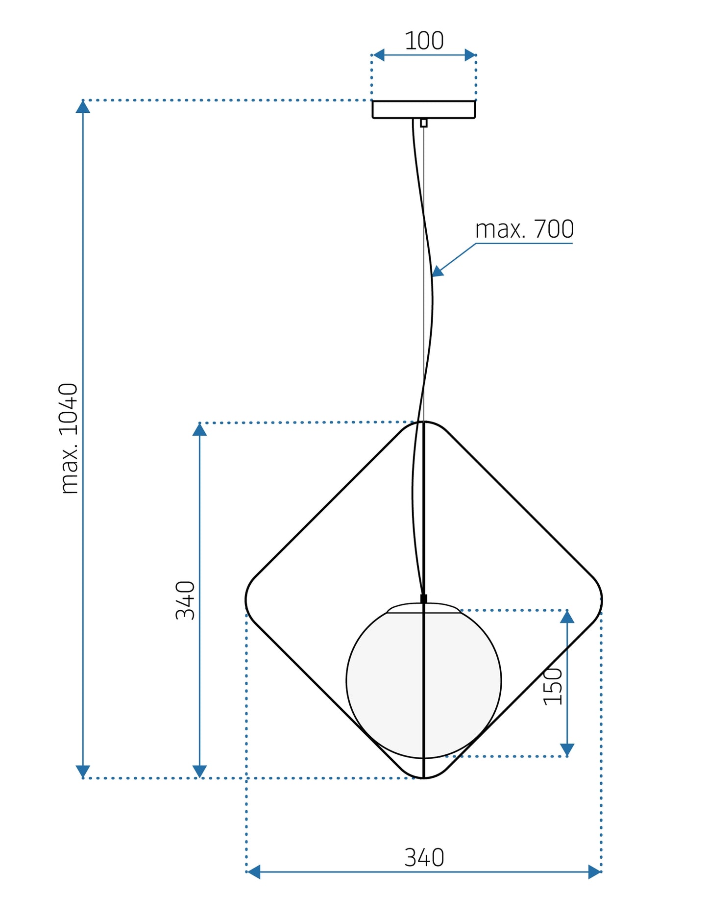 Lampă De Tavan APP1018-1CP  8