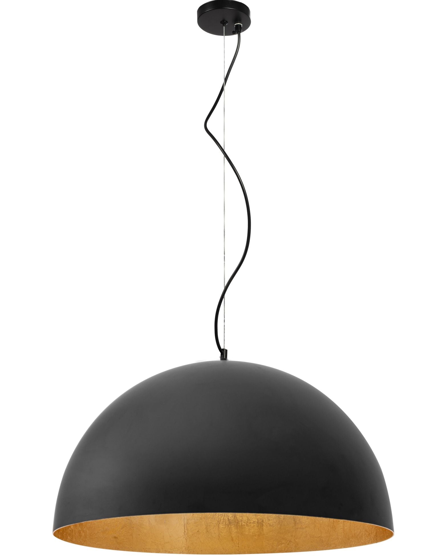 Lampă de tavan suspendată neagra 50cm APP379-1CP 2
