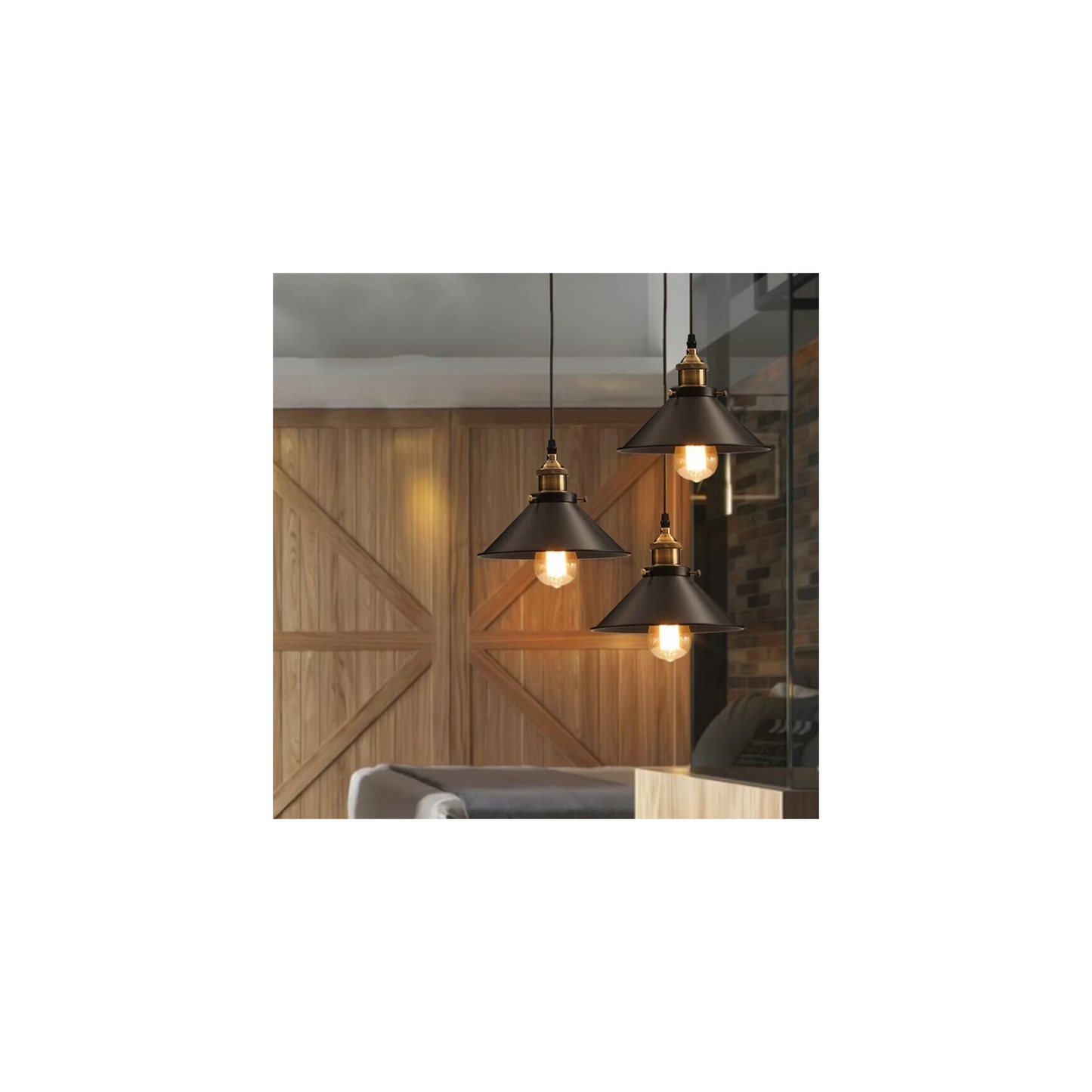 LAMPA DE TAVAN SUSPENDABILA PORTO BLACK  7