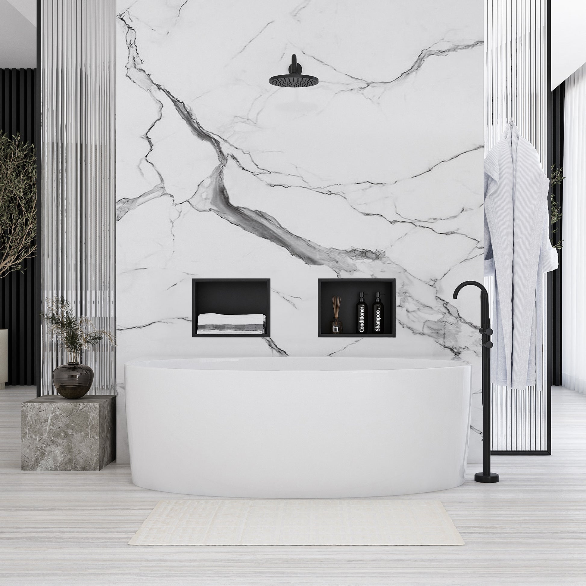 RAFT BAIE INCASTRAT PERETE 30x30 black matt  6