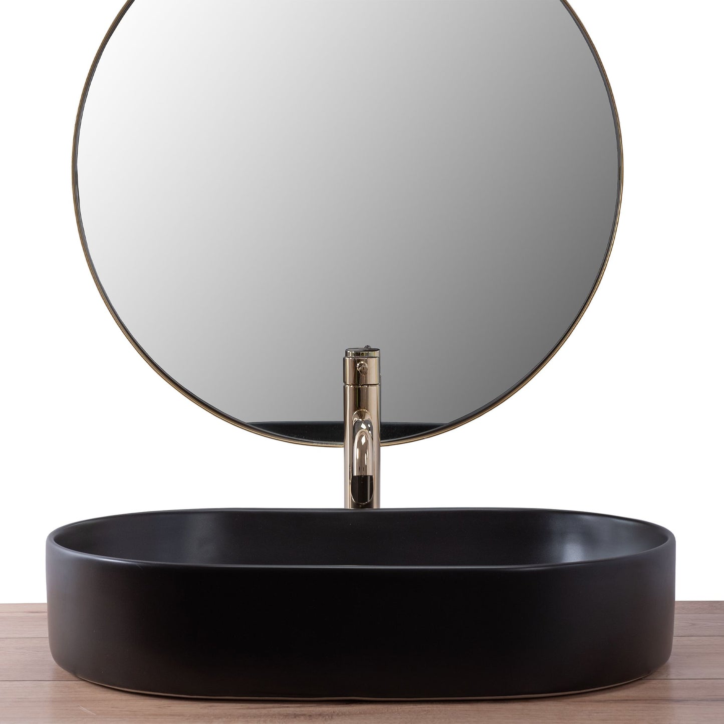Lavoar ceramic pentru blat Rea Nadia Black Matt 3
