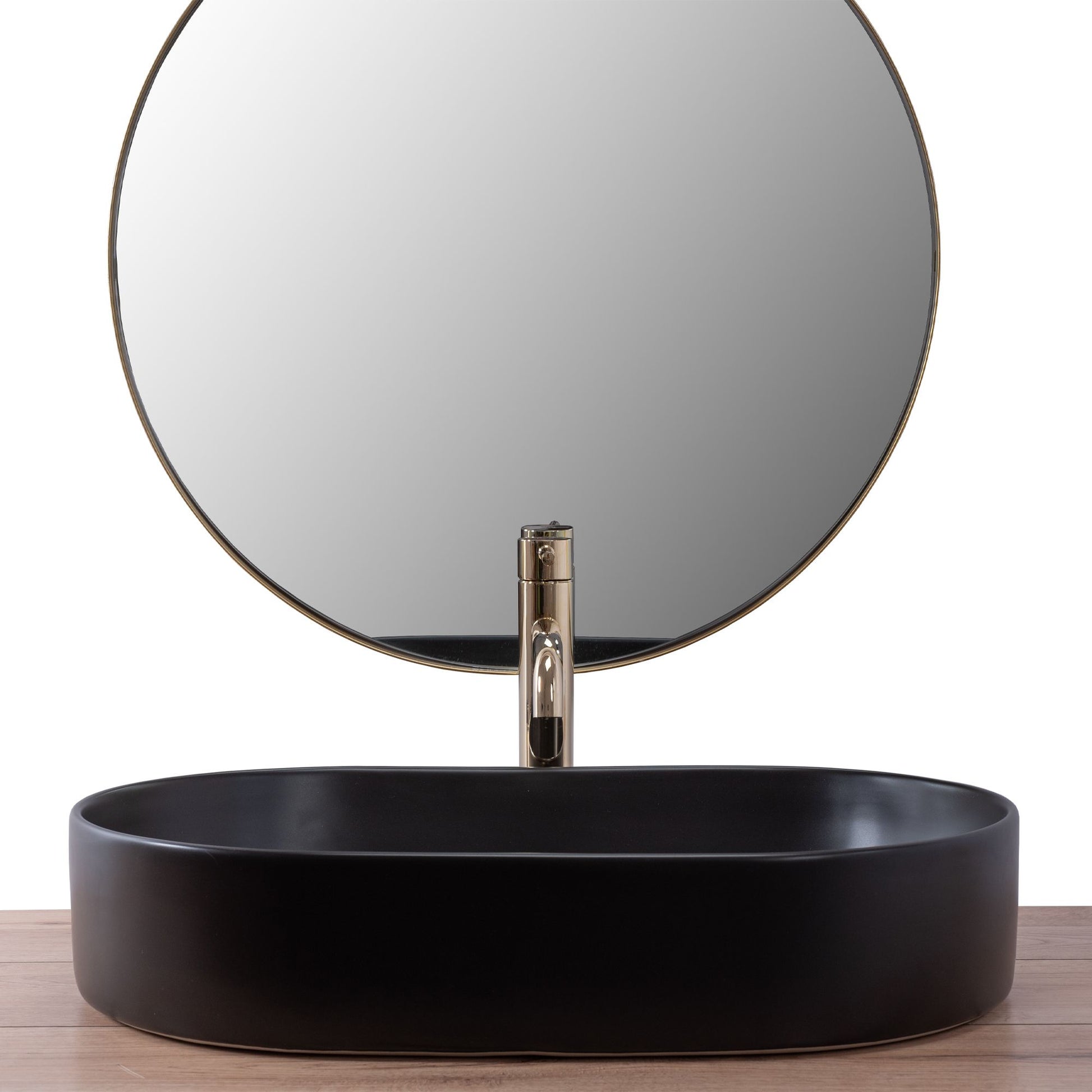 Lavoar ceramic pentru blat Rea Nadia Black Matt 3