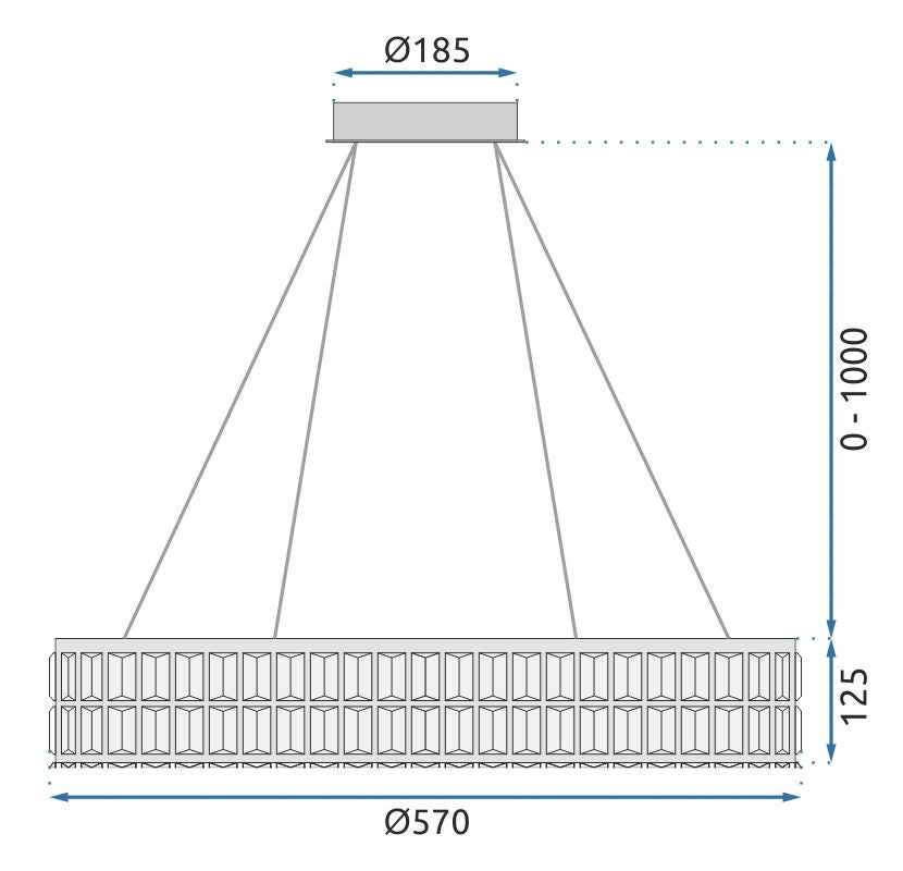 Lampă Suspendată Led App1568-cp Gold 60cm  10