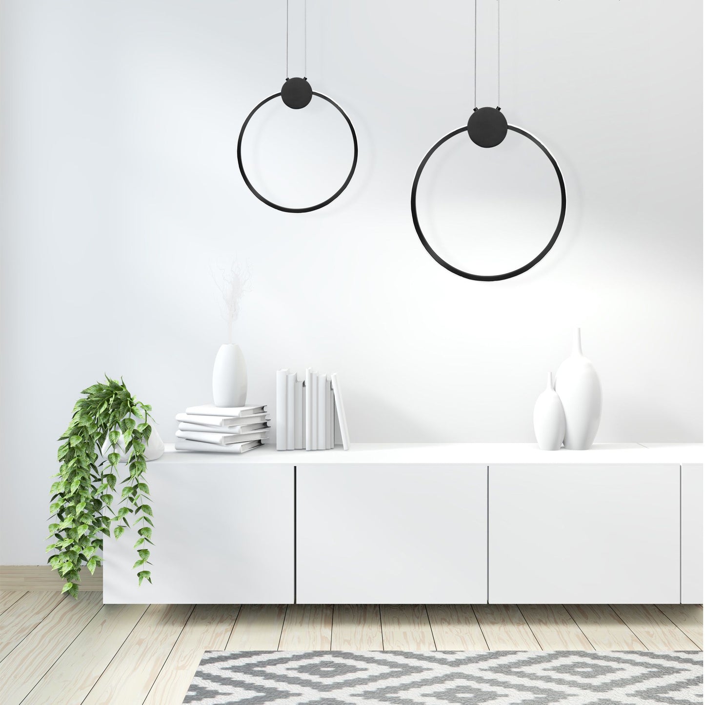 Lampă de tavan LED APP1398-CP BLACK 50cm  2