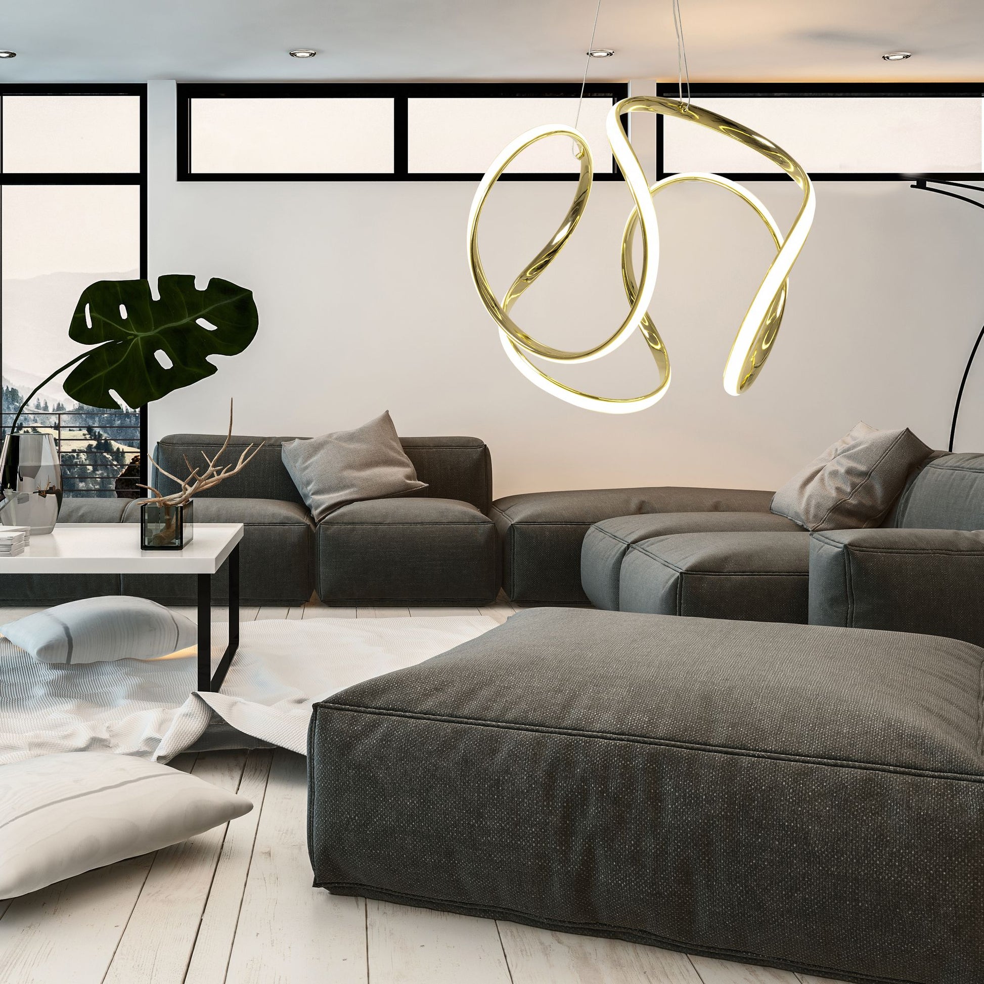 Lampa APP386-CP Gold  4
