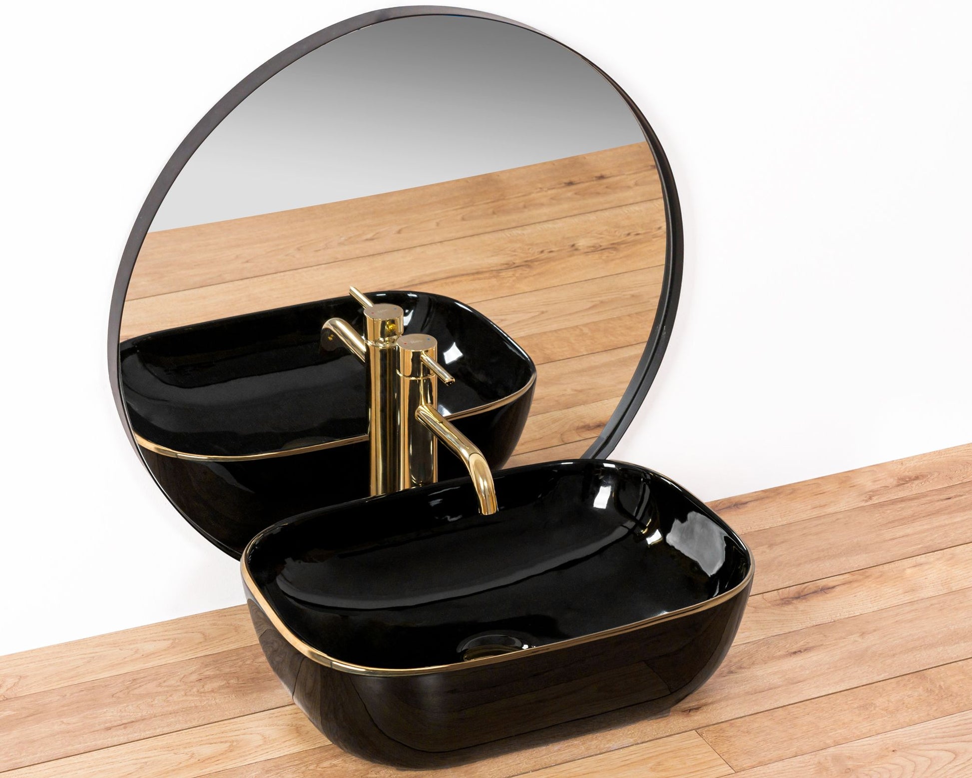 Lavoar pentru blat Rea Belinda Black Gold 5