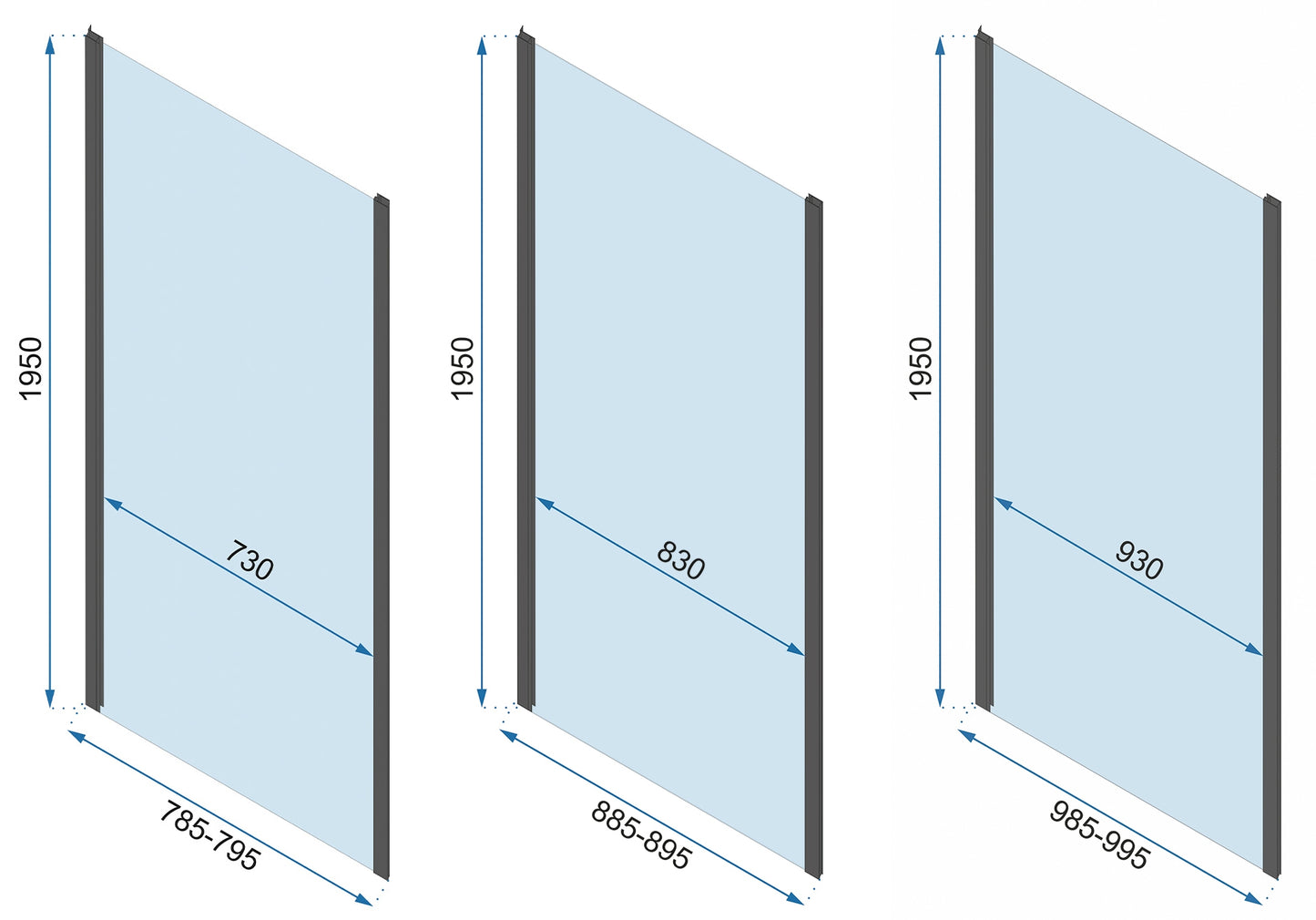 Cabina Dus Rea Rapid Slide Chrome 110x90 13