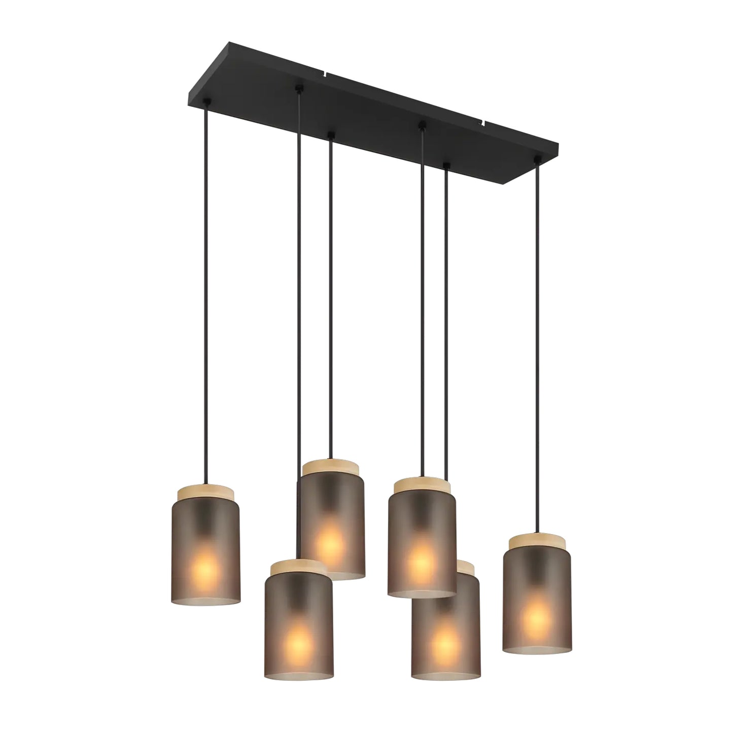 Lampă Suspendată APP1813-6CP Frosted Grey  1