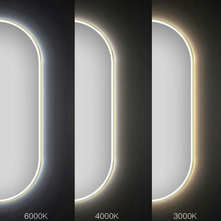 Oglindă LED OVL 50x100cm Gold  7