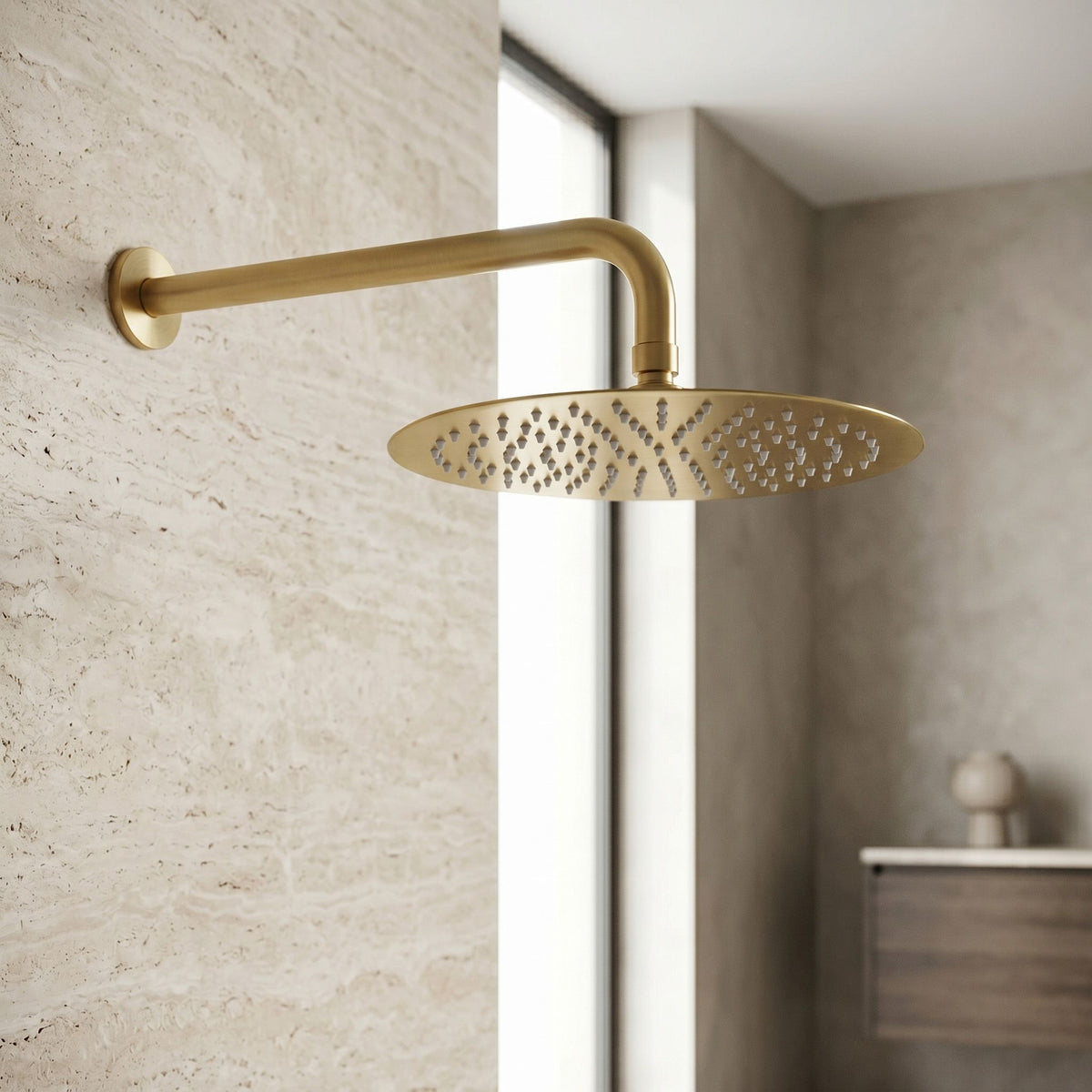 Cap De Duș Rotund REA JS-P014BG 25cm Brush Gold 3